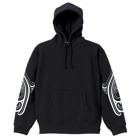 TRIBAL WALKYRIE HOODIE  (BLACK)