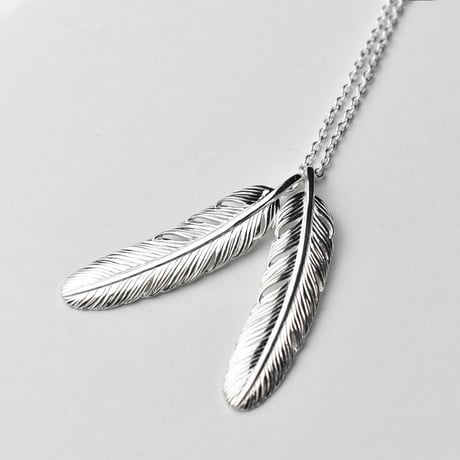 N.FEATHER NECKLACE(DOUBLE)