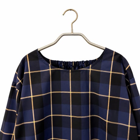 【 Check T-Blouse】