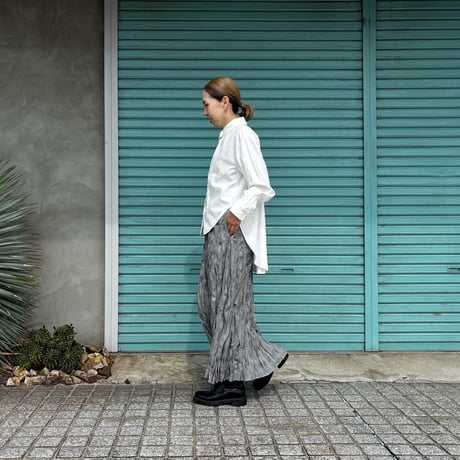 【BAKED CRINKLE GLEN CHECK SKIRT】  総丈80〜95cm