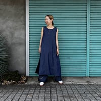 【SIDE LINE DENIM O.P / SLEEVELESS】