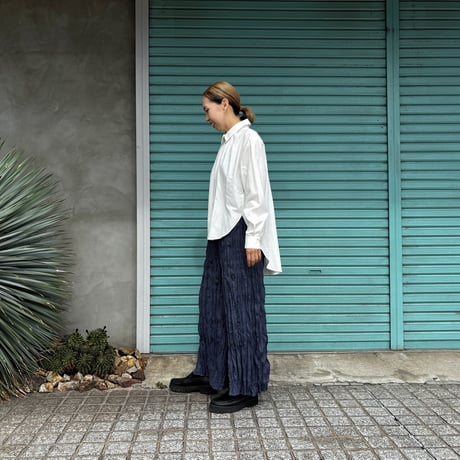 【BAKED CRINKLE / CHIDORI WIDE PANTS】