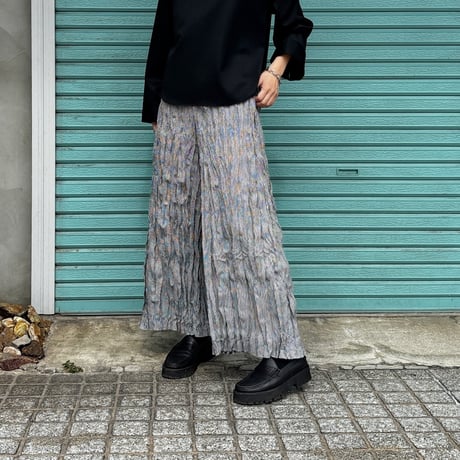 【BAKED CRINKLE / CHIDORI WIDE PANTS】
