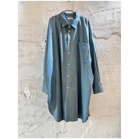 【Wide /  Denim Shirt 】 Bleach