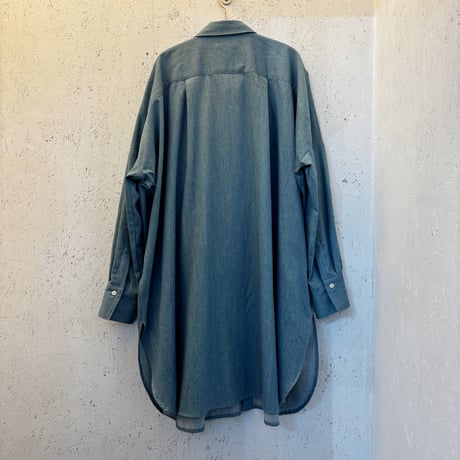 【Wide /  Denim Shirt 】 Bleach