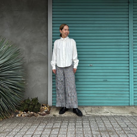 【BAKED CRINKLE / CHIDORI WIDE PANTS】