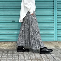 【BAKED CRINKLE GLEN CHECK SKIRT】  総丈80〜95cm
