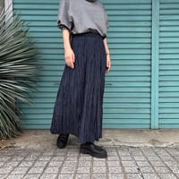 【 Baked Crinkle Denim Skirt 】 ウエストヒモ+ポケット付