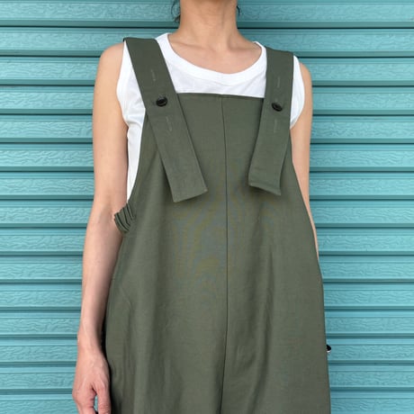 【 Back Satin All-in-One 】 Olive,Black