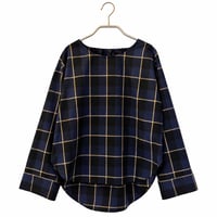 【 Check T-Blouse】