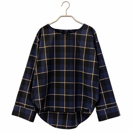 【 Check T-Blouse】