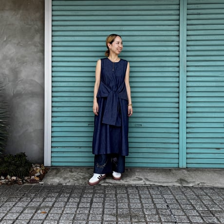 【TIE DENIM ONE-PIECE】