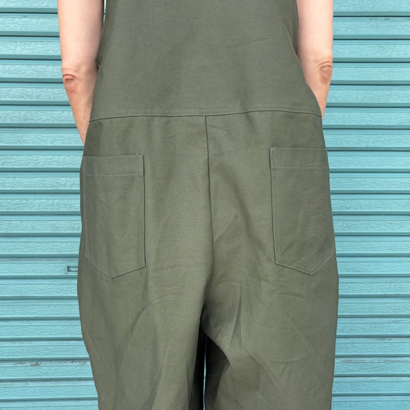 Back Satin All-in-One 】 Olive,Black | RIVER M