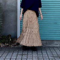 【BAKED CRINKLE / SUEDE SKIRT】  総丈80〜95cm