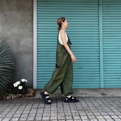 【 Back Satin All-in-One 】 Olive,Black