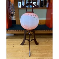盆提灯　木製大内行灯　11号　桜色　紙一重　高さ84cm　【送料無料】【web特別価格】