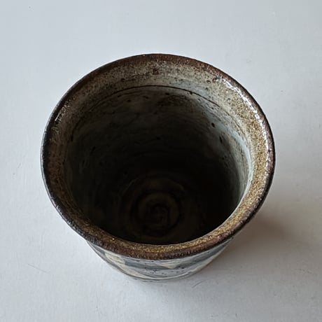 清水しおり　筒形ゆのみ