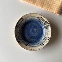 キムホノ　あおの6寸皿