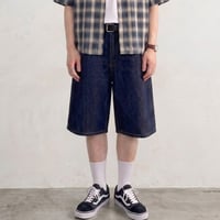デニムショートパンツ【ハーフパンツ】　F0603-205 NV