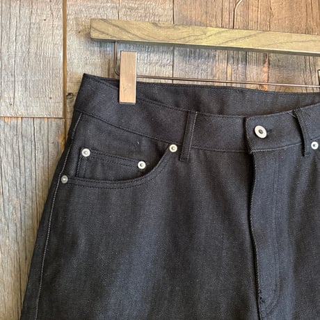 デニムショートパンツ【ハーフパンツ】　F0603-205 BK