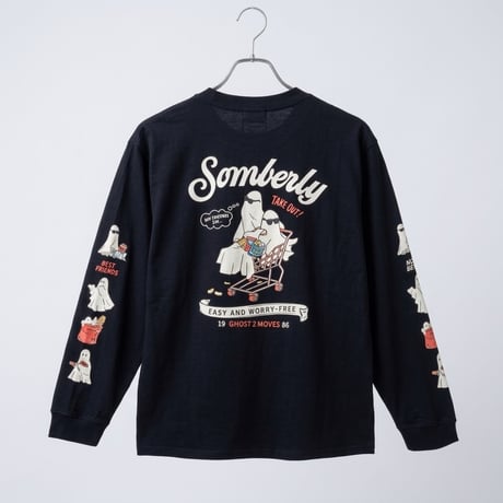 オバケソデプリント長袖Tシャツ　　6701019