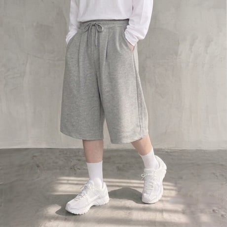 ワイドタックスウェットショーツ【ハーフパンツ】935088