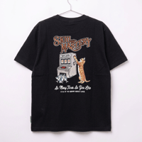 スロットネコ刺繍Tシャツ【レトロ／アニマル】  6501082