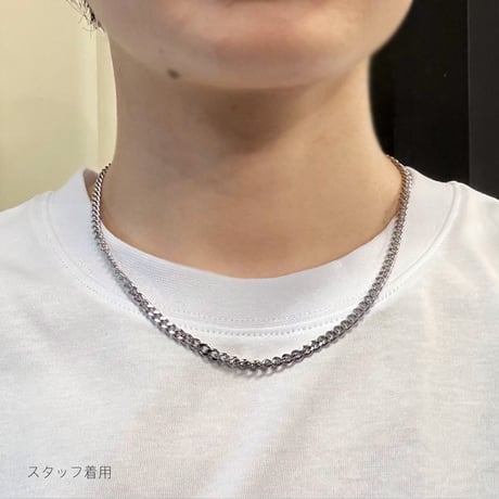 4mm喜平ショートネックレス  【シルバー/ユニセックス】NL2604-0401
