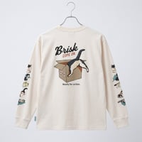箱ネコソデプリント長袖Tシャツ　　6701018