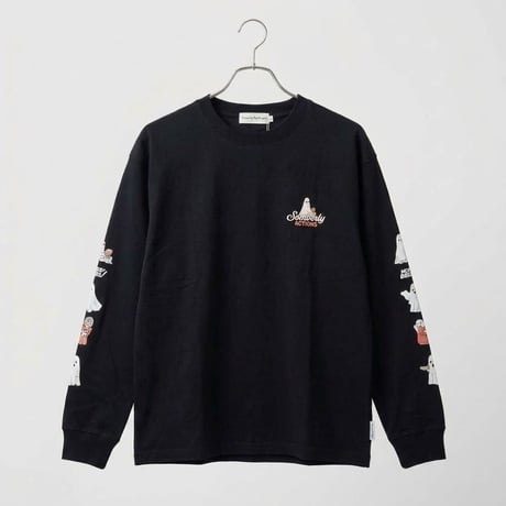 オバケソデプリント長袖Tシャツ　　6701019
