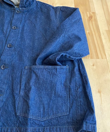 NECESSARY OR UNNECESSARY (NOUN) ナウン  /　DENIM HOOD 【インディゴ】