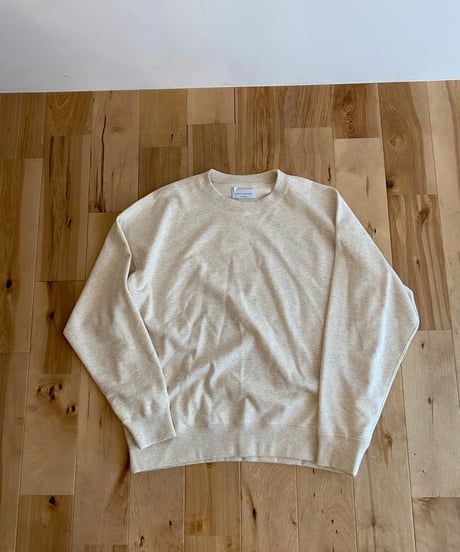 MANUAL ALPHABET マニュアルアルファベット（ユニセックス）/  30/10 WIDE SWEAT SHIRT 【オートミール】
