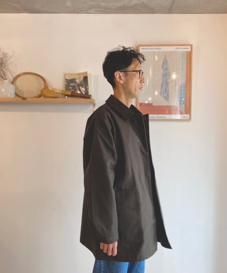 MANUAL ALPHABET マニュアルアルファベット（ユニセックス）/ COTTON CANVAS WORK JACKET 【ダークオリーブ】