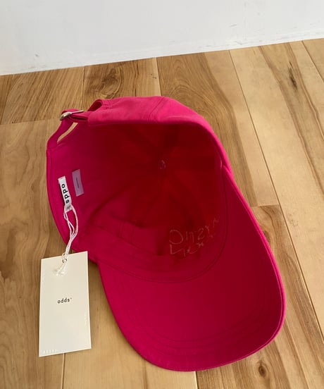 odds （ユニセックス） / STICH CAP 刺繍ロゴキャップ【ピンク系】