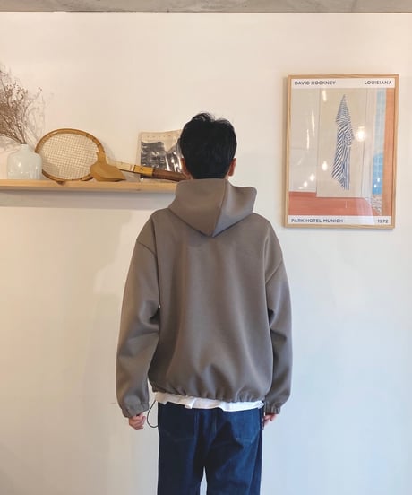 MANUAL ALPHABET マニュアルアルファベット（ユニセックス）/　AIR BOAR JERSEY PARKER 【モカ】