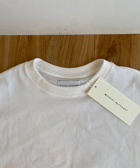 MANUAL ALPHABET マニュアルアルファベット（ユニセックス）/ FANCTIONAL PRD WIDE LS TEE 【ホワイト】