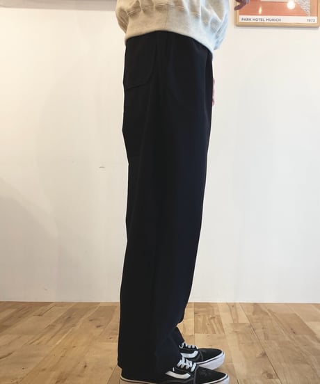 MANUAL ALPHABET マニュアルアルファベット（ユニセックス）/ THERMO JOURPANTS WIDE サーモジャーパンツワイド【ブラック】