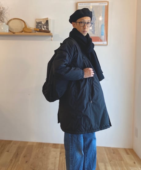 NECESSARY OR UNNECESSARY (NOUN) ナウン  /　ZIP COAT 【ブラック】