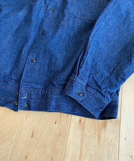NECESSARY OR UNNECESSARY (NOUN) ナウン  /　DENIM SHIRT 【インディゴ】