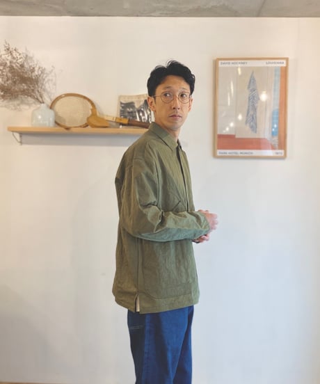 JACKMAN ジャックマン（ユニセックス）/ Nylon Ballboy shirt 【オリーブ】