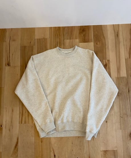 MANUAL ALPHABET マニュアルアルファベット（ユニセックス）/AZUMA BRUSHED SWEAT CREWNECK 【オートミール】