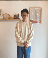 MANUAL ALPHABET マニュアルアルファベット（ユニセックス）/  30/10 WIDE SWEAT SHIRT 【オートミール】