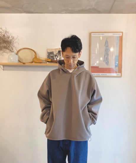 MANUAL ALPHABET マニュアルアルファベット（ユニセックス）/　AIR BOAR JERSEY PARKER 【モカ】