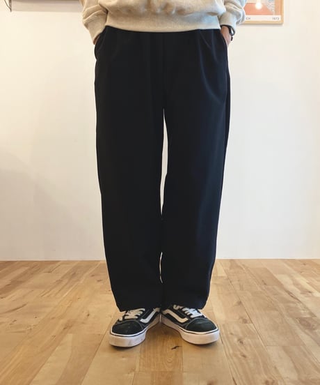 MANUAL ALPHABET マニュアルアルファベット（ユニセックス）/ THERMO JOURPANTS WIDE サーモジャーパンツワイド【ブラック】