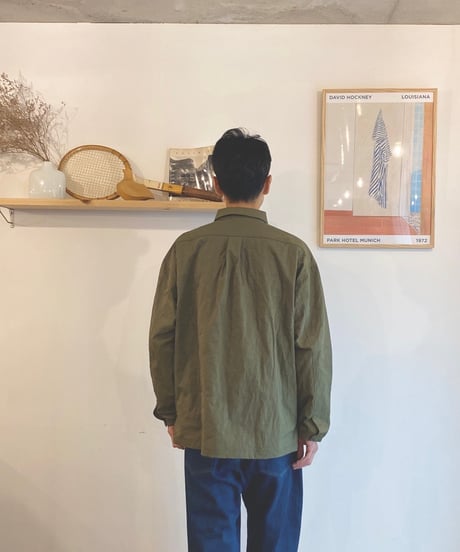 JACKMAN ジャックマン（ユニセックス）/ Nylon Ballboy shirt 【オリーブ】