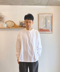 MANUAL ALPHABET マニュアルアルファベット（ユニセックス）/ FANCTIONAL PRD WIDE LS TEE 【ホワイト】