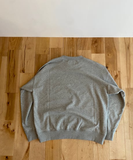MANUAL ALPHABET マニュアルアルファベット（ユニセックス）/  30/10 WIDE SWEAT SHIRT 【杢グレー】