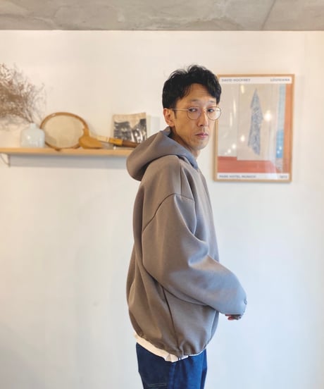 MANUAL ALPHABET マニュアルアルファベット（ユニセックス）/　AIR BOAR JERSEY PARKER 【モカ】