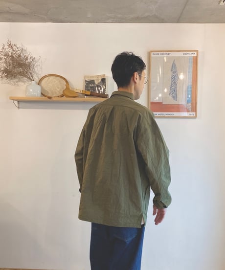 JACKMAN ジャックマン（ユニセックス）/ Nylon Ballboy shirt 【オリーブ】