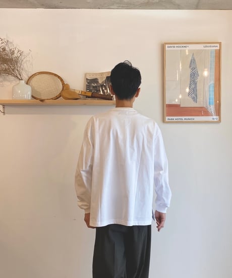 MANUAL ALPHABET マニュアルアルファベット（ユニセックス）/ FANCTIONAL PRD WIDE LS TEE 【ホワイト】